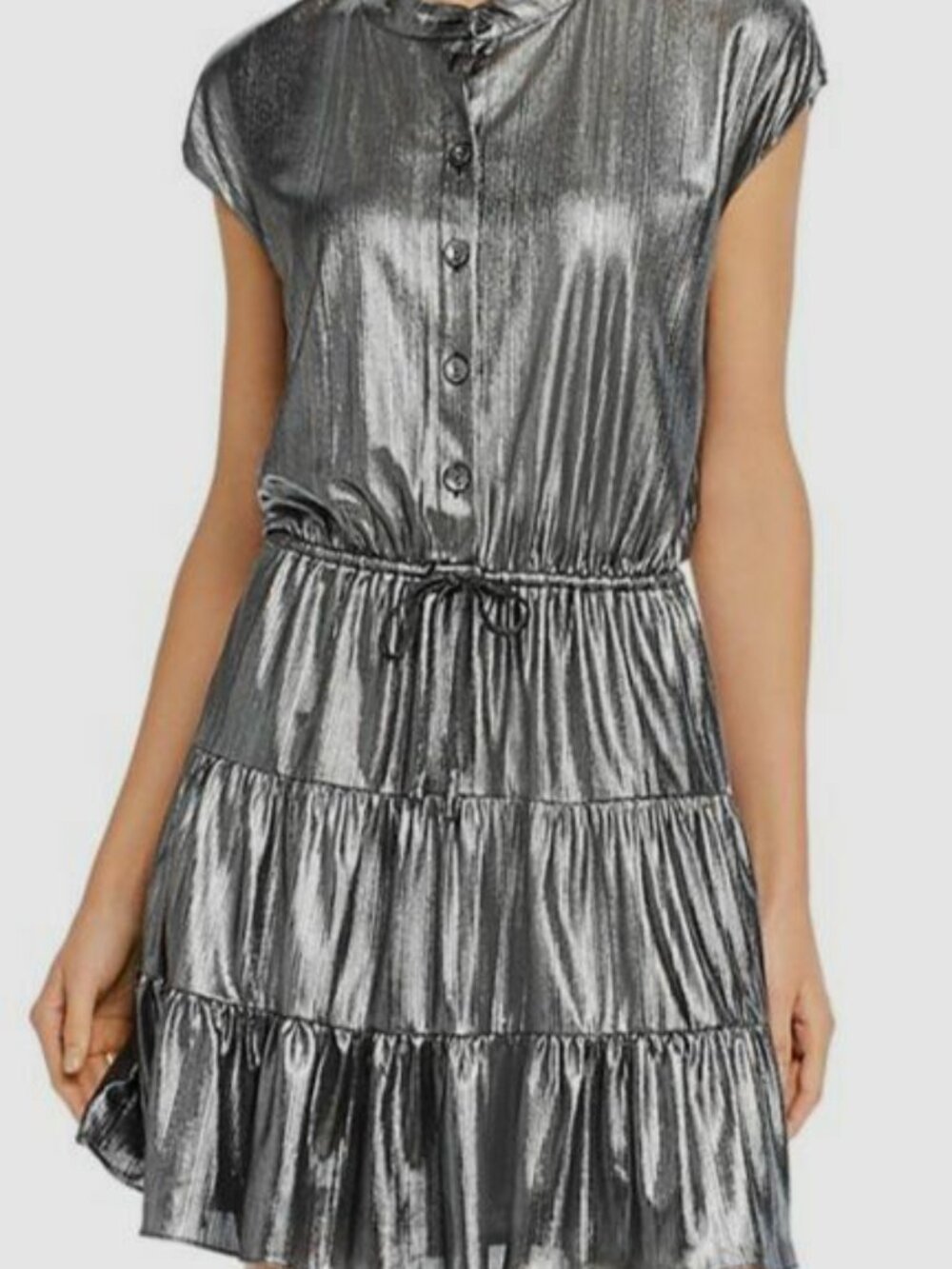 Rebecca Minkoff  Printed Mini Dress NWT Metallic | Size: S NWT $450 gossip girl